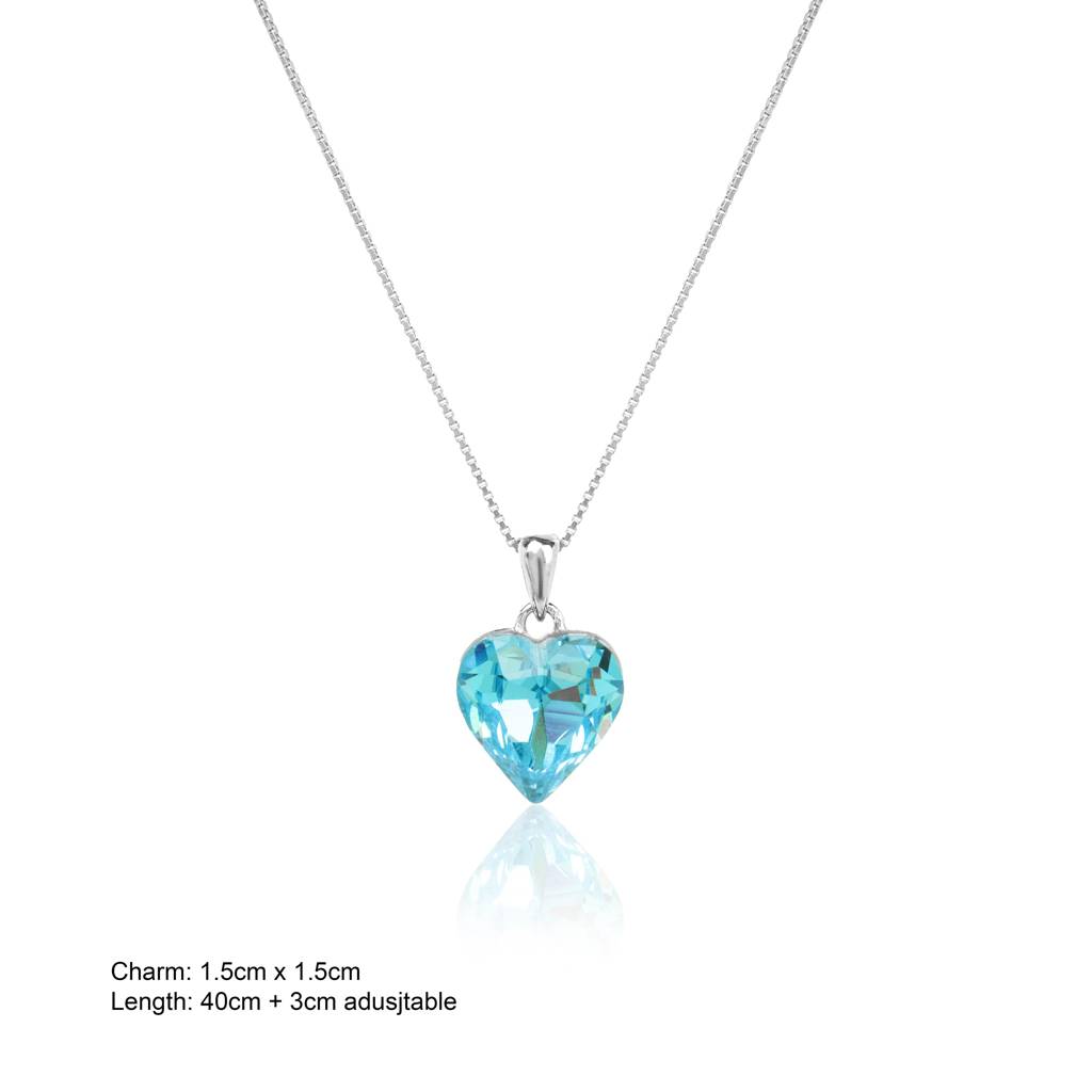 925 Sterling Silver Heart Pendant With Chain Heart Pendant