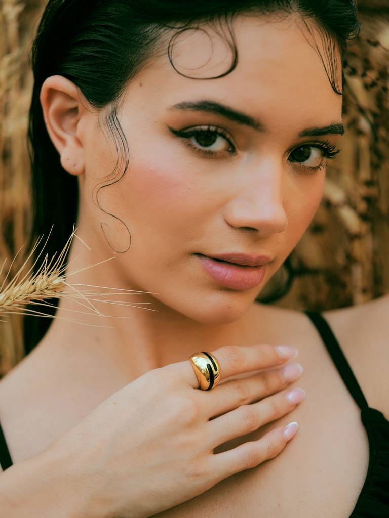 Verdora Enamel Gold Ring : VACC25RG01B