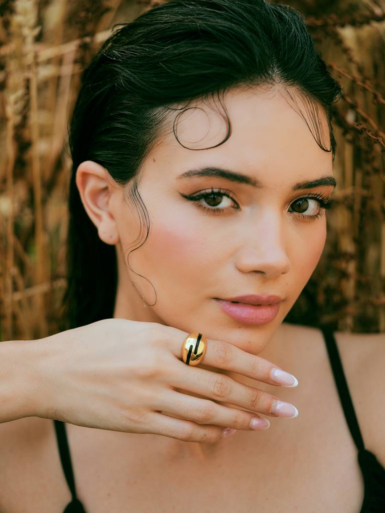 Verdora Enamel Gold Ring : VACC25RG01B