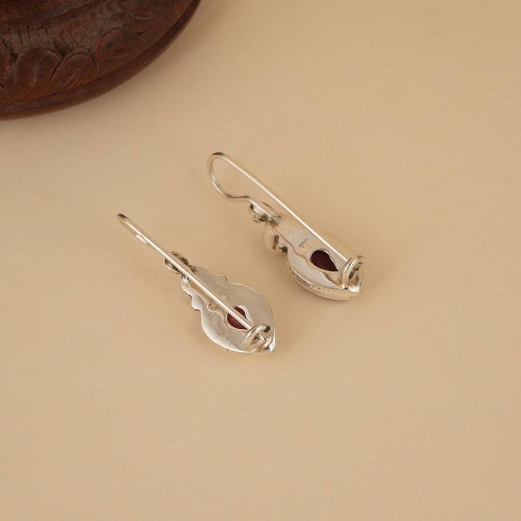 Black & White Silver Earrings : SSE897