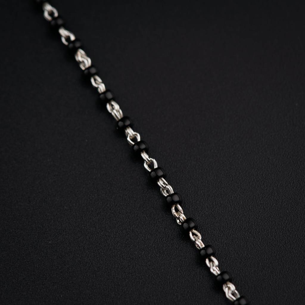 Silver Saaj Motif Mangalsutra-8 : silver_mangalsutra_saaj_motif_feb23_8