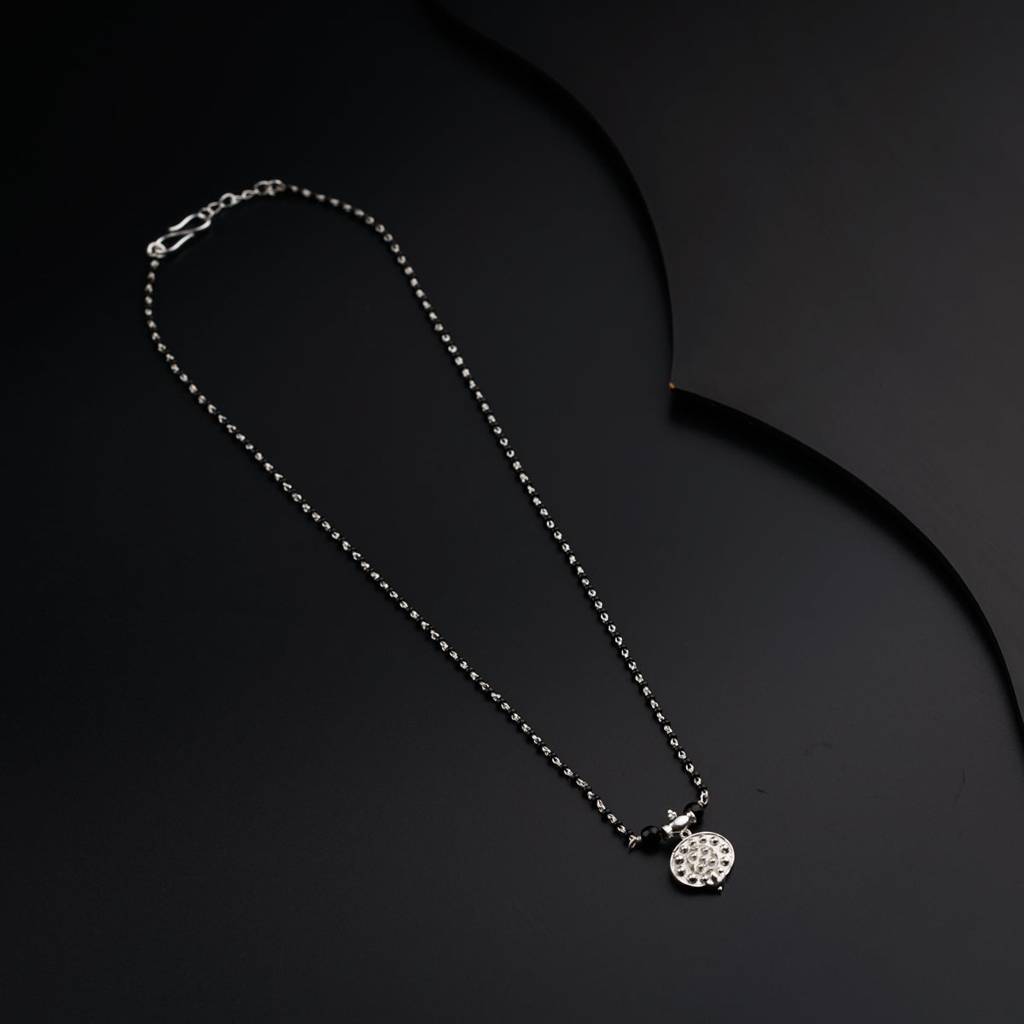 Silver Saaj Motif Mangalsutra-8 : silver_mangalsutra_saaj_motif_feb23_8