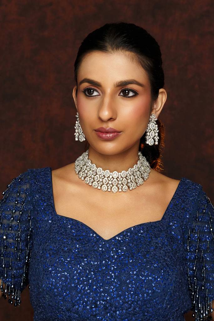Bold And Chunky Diamond Choker : ZGRK244