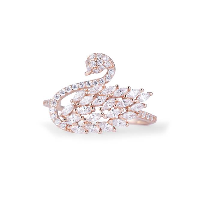 Opulent Avian Rose Gold Ring : LR411