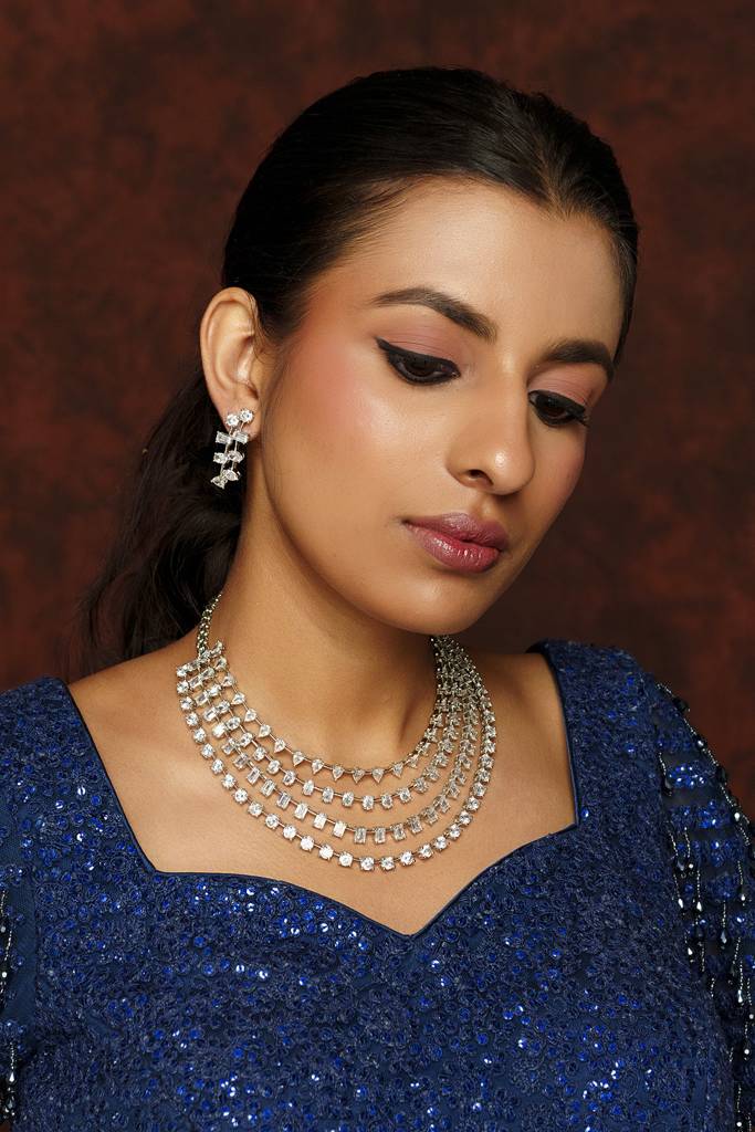 Farai Diamond Necklace Set : ZGRK195