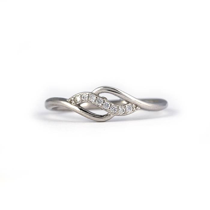 Silver Wave Serenity Ring : LR420