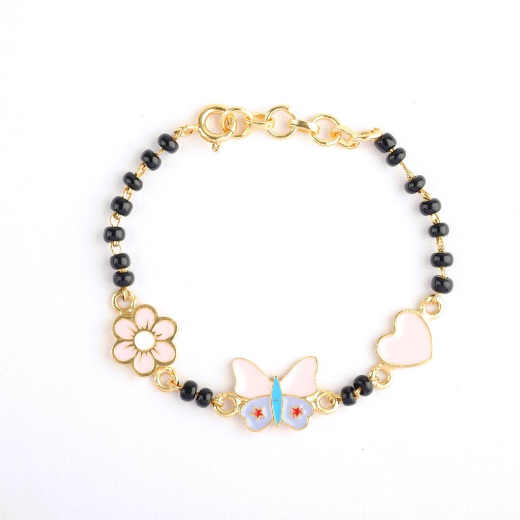 925 Sterling Silver Flower Kids Nazariya Bracelet : FlowerNazariya