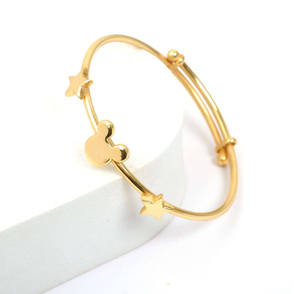 Disney 925 Silver Adjustable Kids Bangle : DisneyBangle