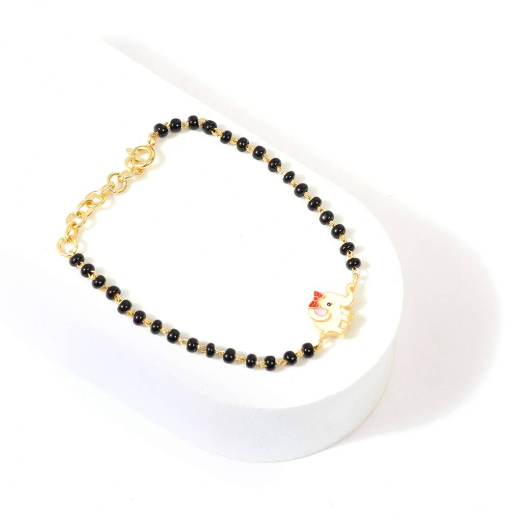 925 Sterling Silver Elephant Kids Nazariya Bracelet : ElephantNazariya