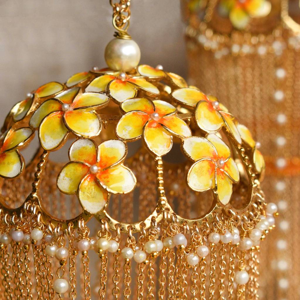 Flower Cap Hand Painted Cap Kaleere : ACKL062