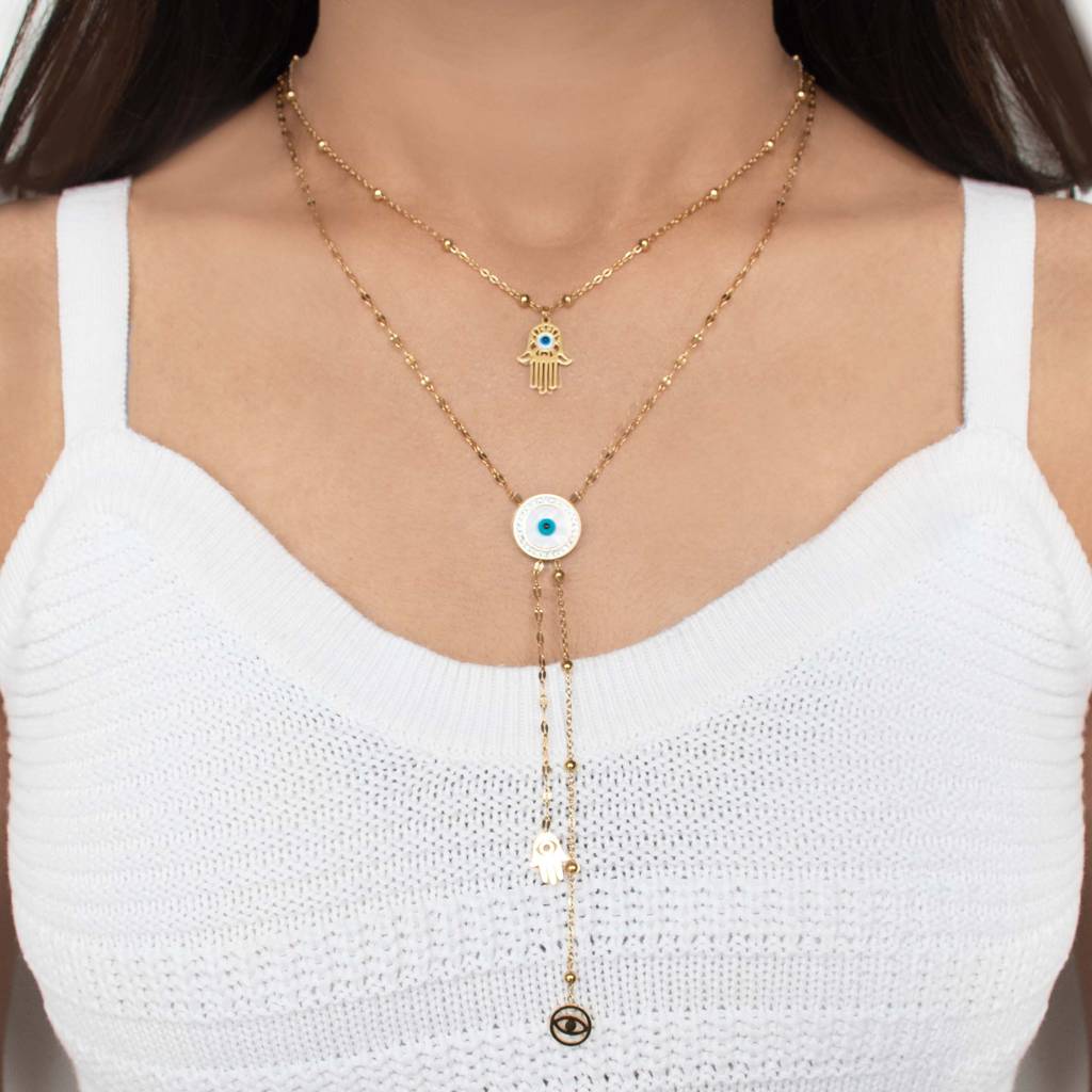 Collective-Charm-Layered-Necklace : NG338