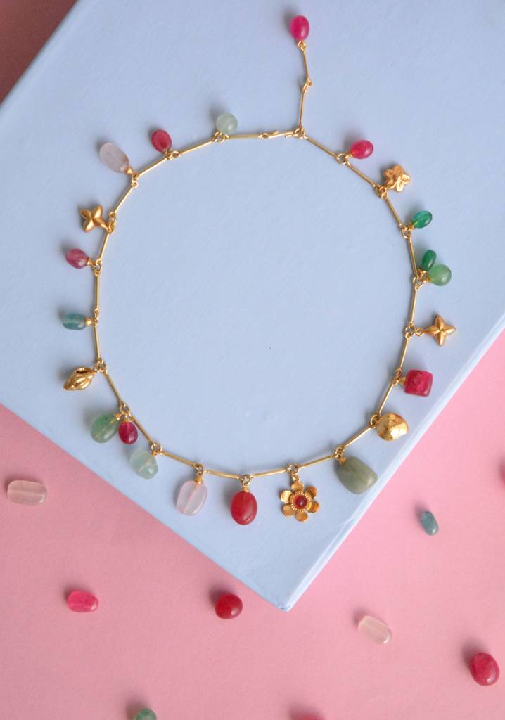 Cherry Blossom Neckpiece : CherryBlossomNeckpiece-NK-CB-034