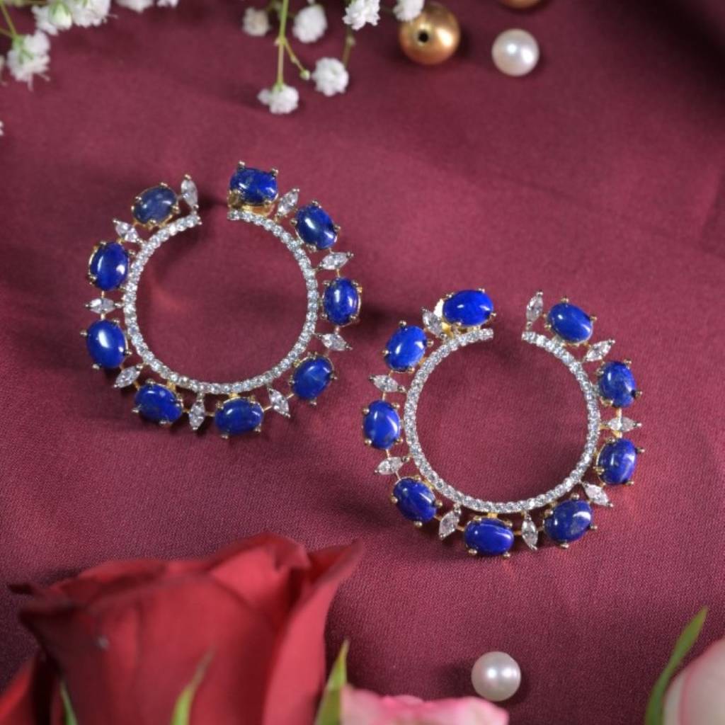 Scarlet Diamond Hoop Earring : EAR0021