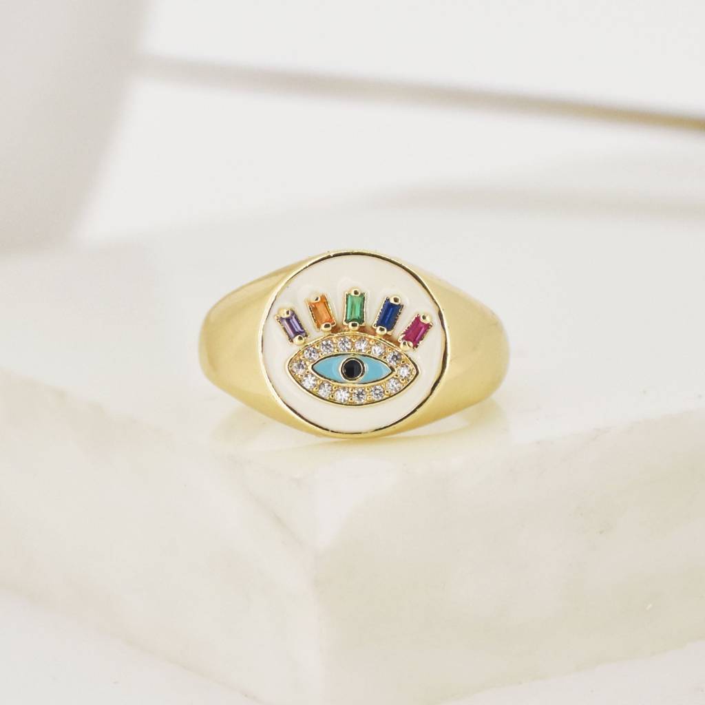 Snowy-Multi-Colored-Eye-Lash-Ring : R316