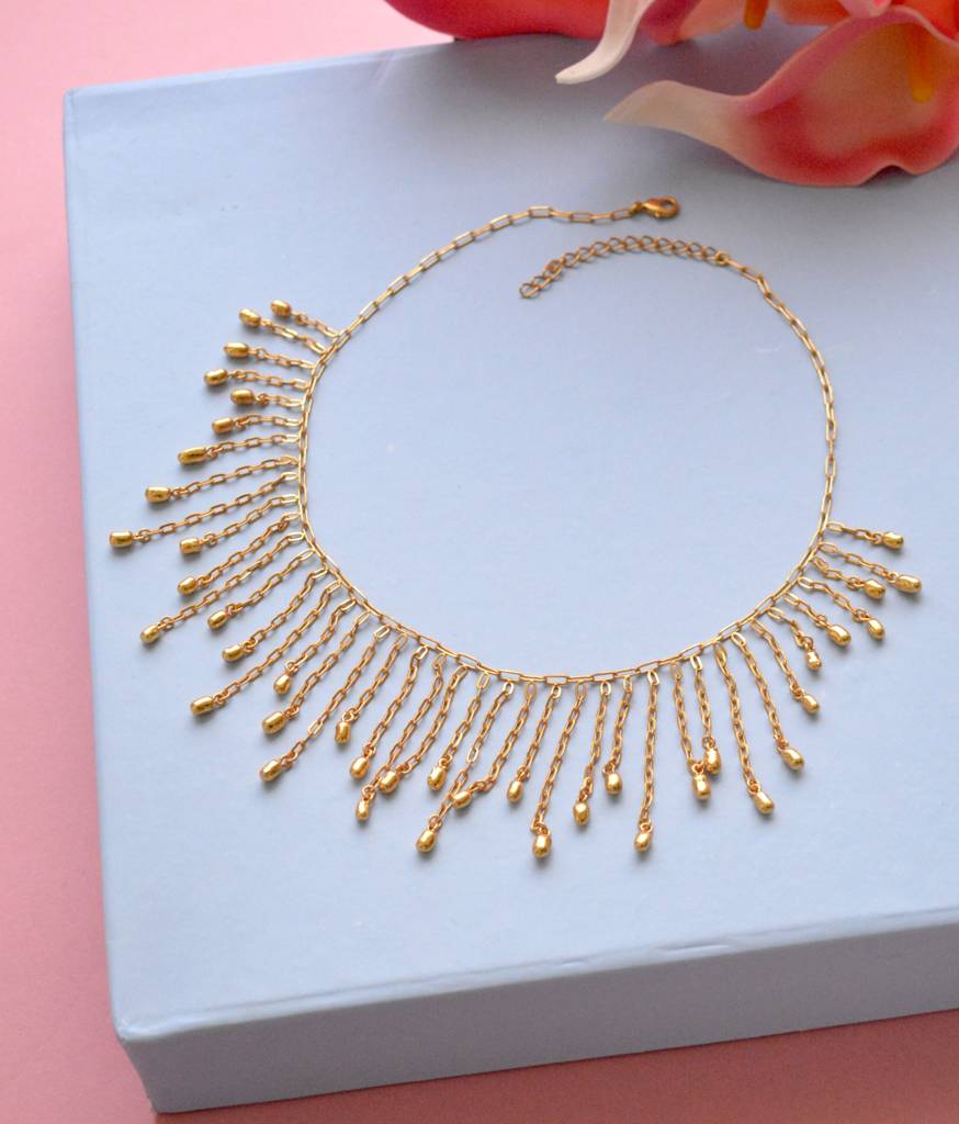 Golden Hour Choker : GoldenHourChokar-NK-GH-035