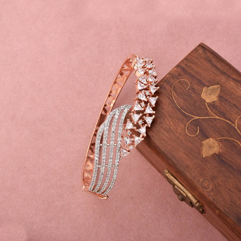 Diva Sparkle Diamond Rose Gold Bracelet : PJBRCRGCZ185