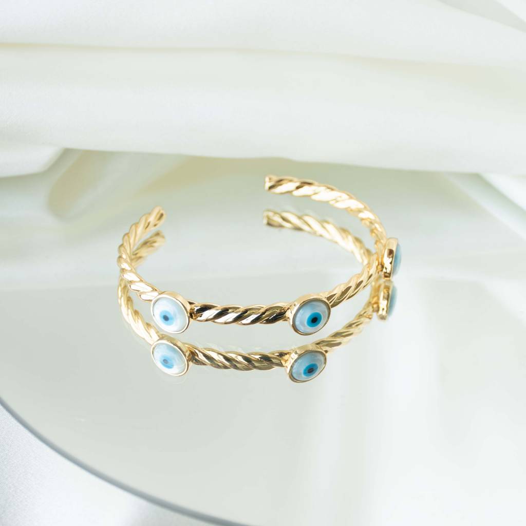 Evil Eye Rope Cuff Bangle : BG127