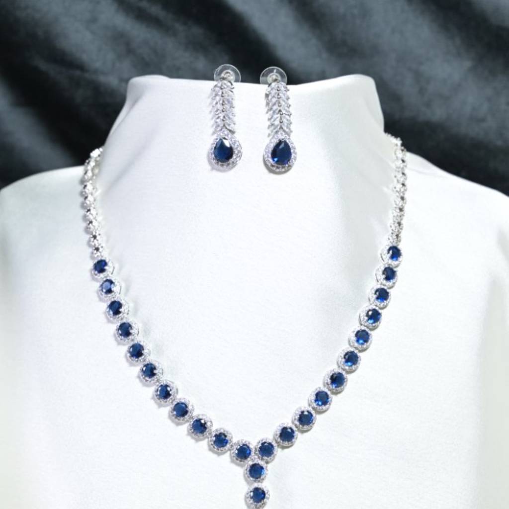 Pushp Gemstone Diamond Cocktail Necklace : NEC0021