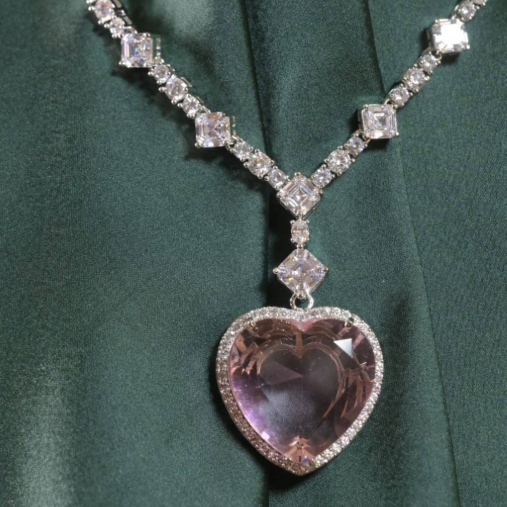 Valentine'S Romantic Heart Cocktail Necklace : NEC0022