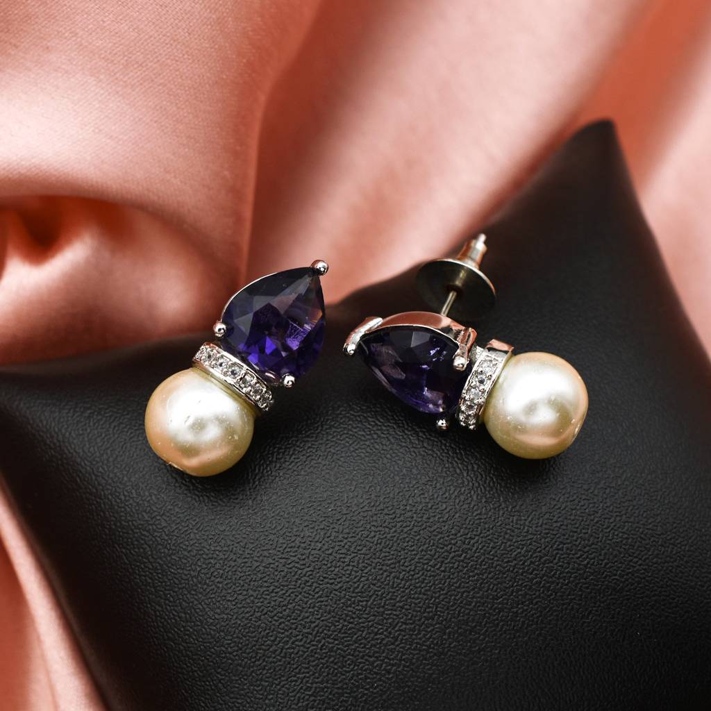 Twilight Cascade Sapphire Earrings : PJEARWPBCZ06