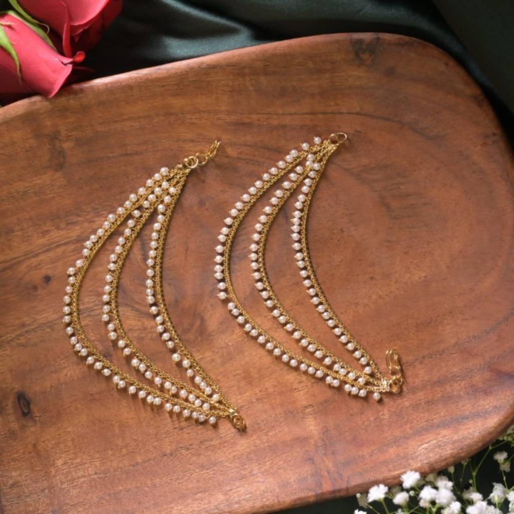 Riwaayat Gemstone Pearl Drop Layered Kaansahara : KAN0009