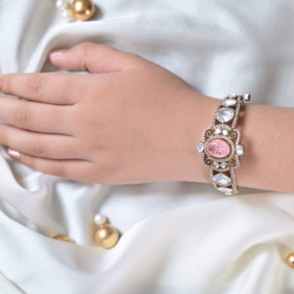 Durga Ethnic Enamel Polki Bracelet : BRA0012