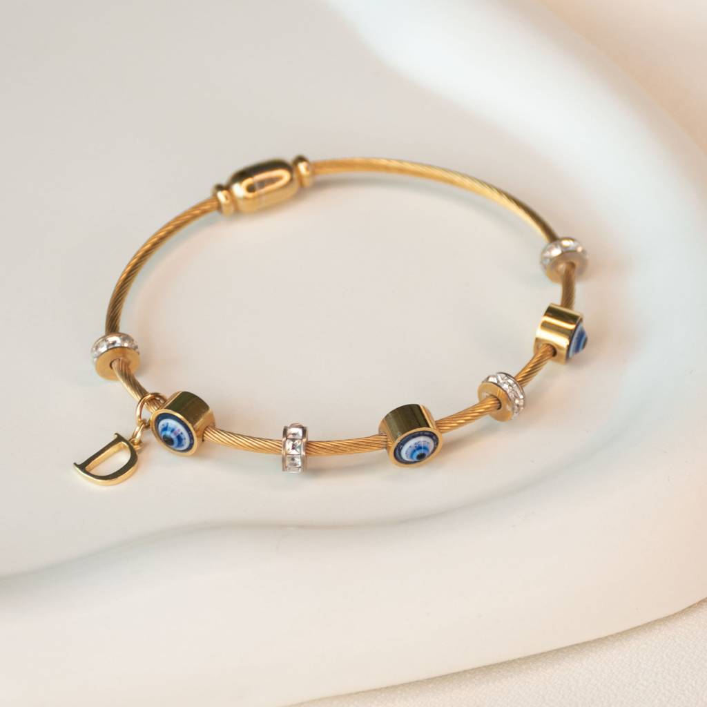 Classic-Evil-Eye-With-Personalized-Initial : BG267C