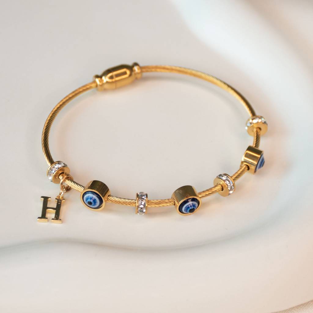 Classic-Evil-Eye-With-Personalized-Initial : BG267G