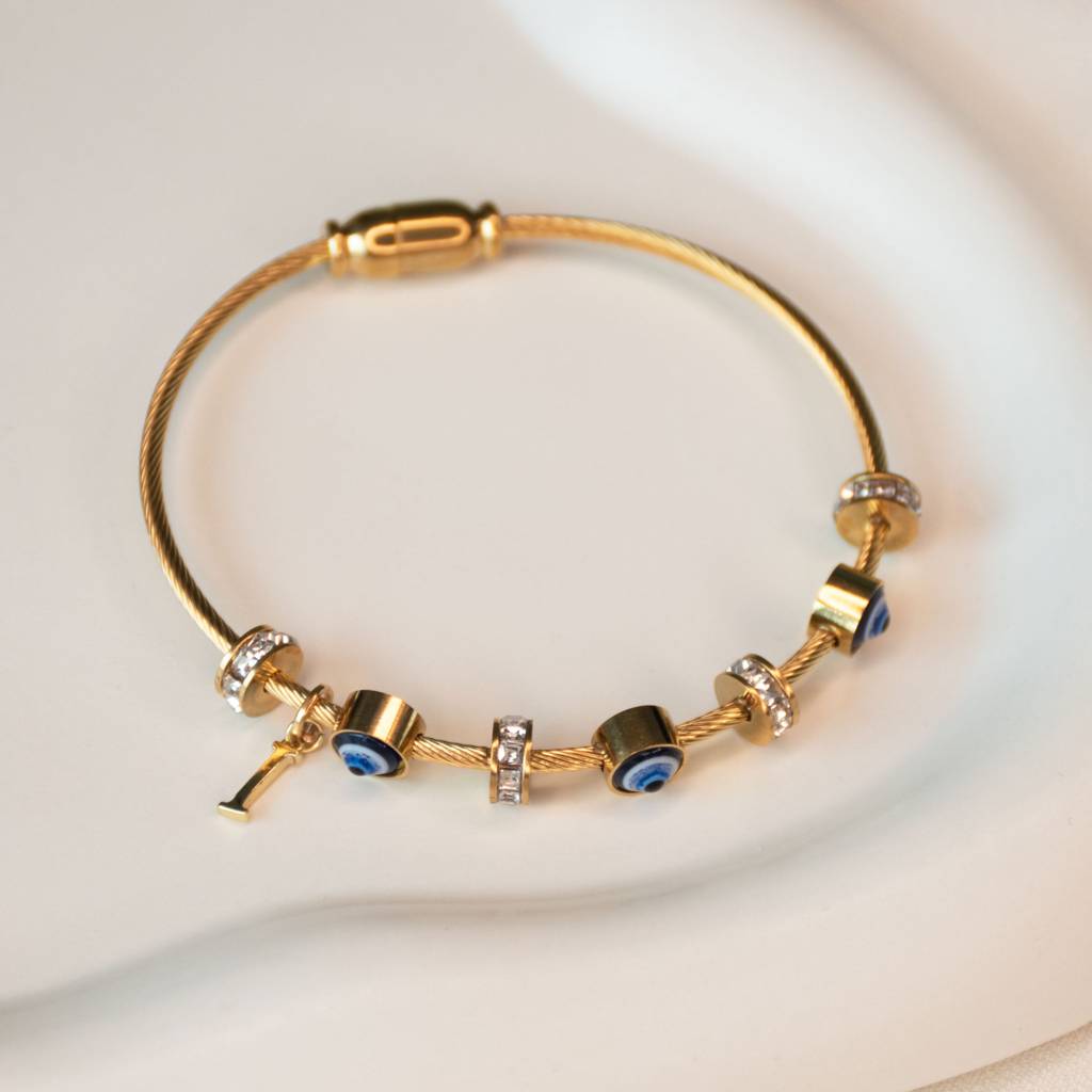 Classic-Evil-Eye-With-Personalized-Initial : BG267H