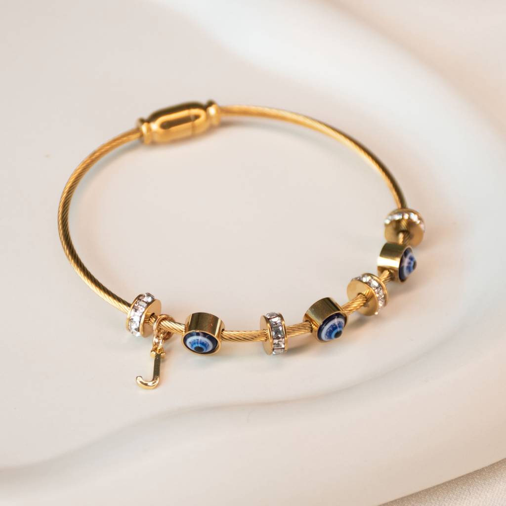 Classic-Evil-Eye-With-Personalized-Initial : BG267I