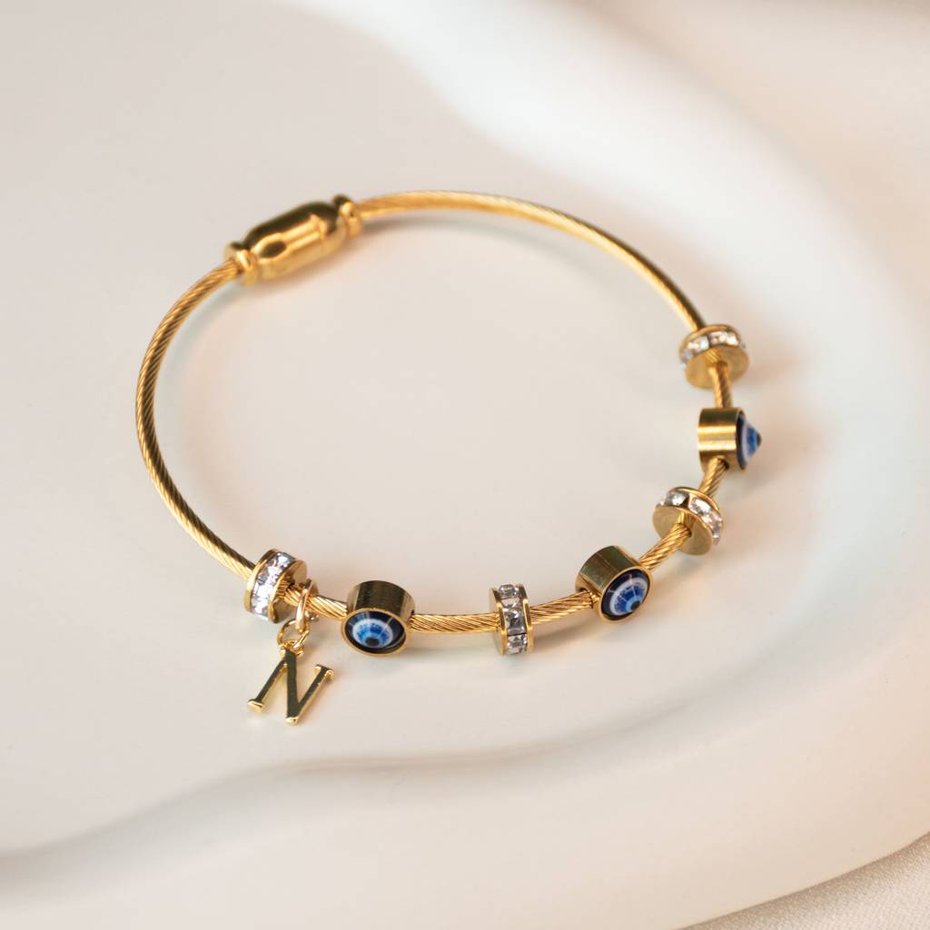 Classic-Evil-Eye-With-Personalized-Initial : BG267M