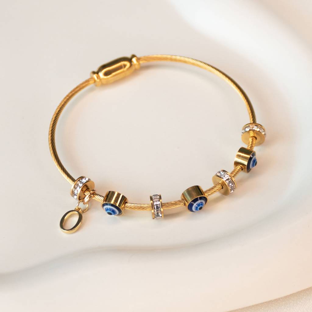Classic-Evil-Eye-With-Personalized-Initial : BG267N