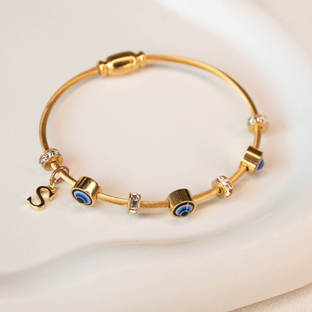 Classic-Evil-Eye-With-Personalized-Initial : BG267R