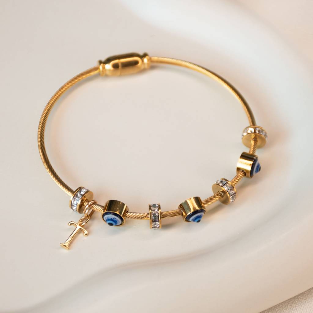 Classic-Evil-Eye-With-Personalized-Initial : BG267S