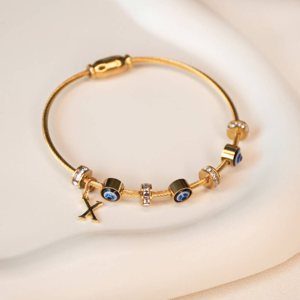 Classic-Evil-Eye-With-Personalized-Initial : BG267W
