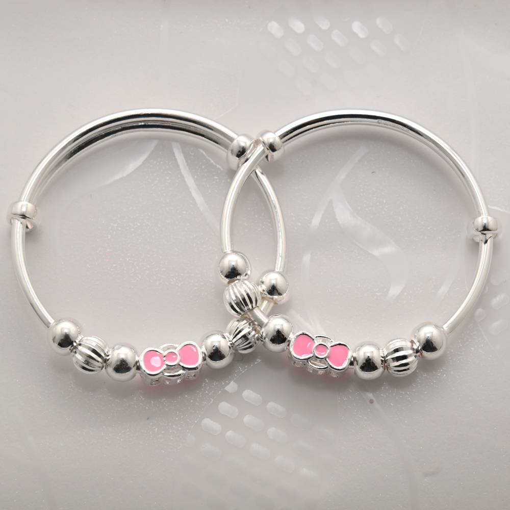 925 Pure Silver Kids Kada Bracelet-Br1086 : BR1086