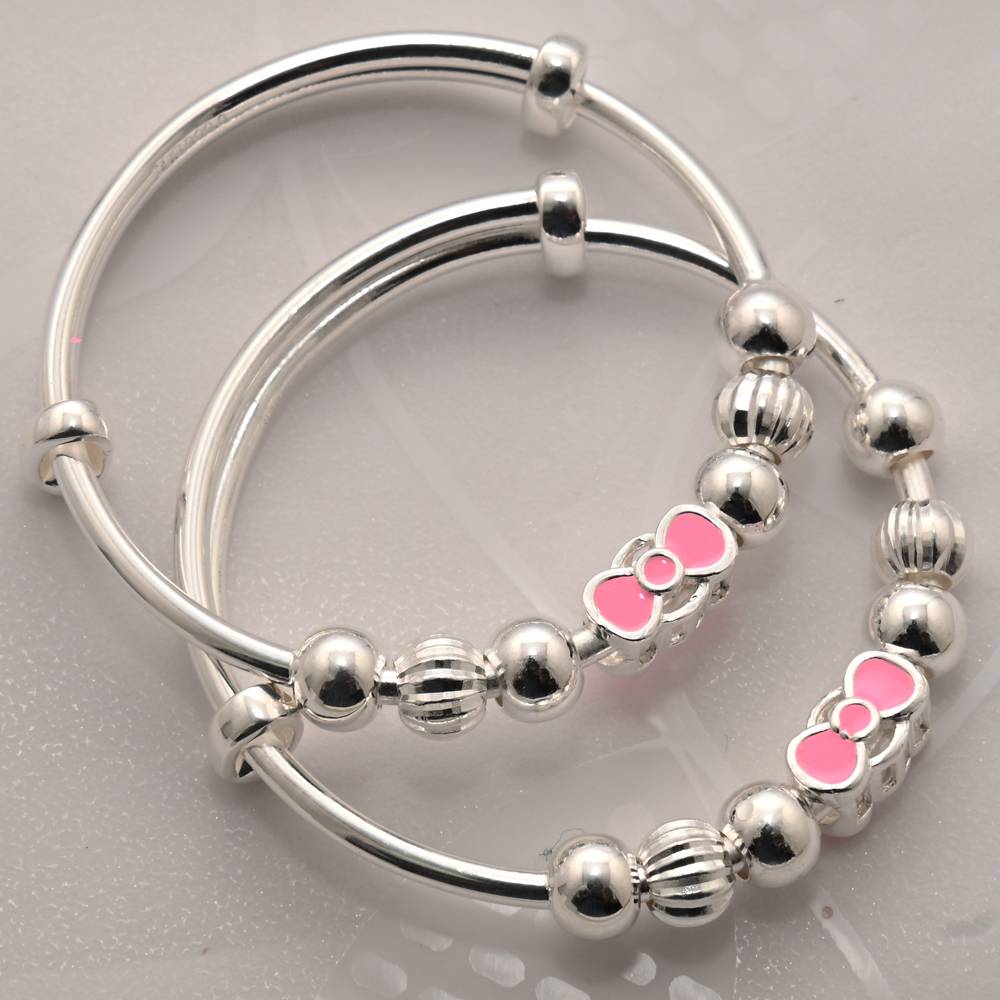 925 Pure Silver Kids Kada Bracelet-Br1086 : BR1086