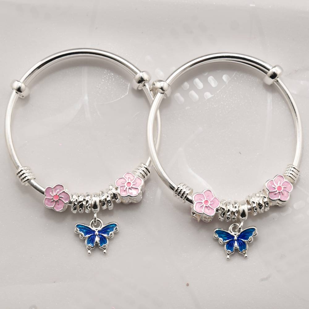 925 Pure Silver Kids Kada Bracelet-Br1087 : BR1087