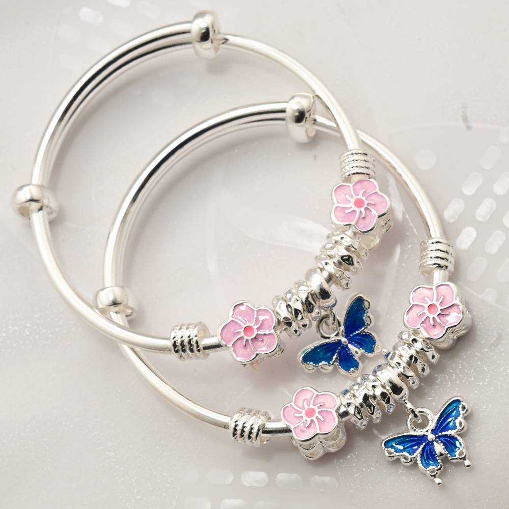 925 Pure Silver Kids Kada Bracelet-Br1087 : BR1087