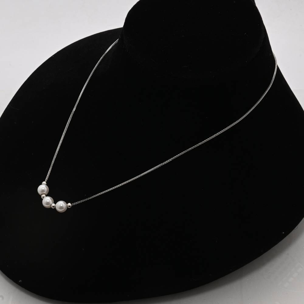 925 Pure Silver Pearl Chain Pendant-Cp1042 : CP1042