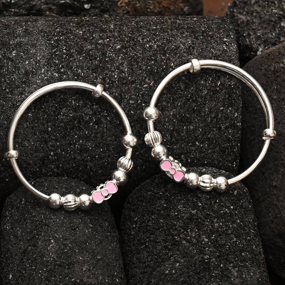 925 Pure Silver Kids Kada Bracelet-Br1086 : BR1086
