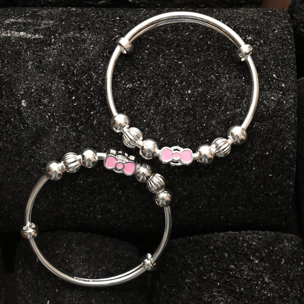 925 Pure Silver Kids Kada Bracelet-Br1086 : BR1086