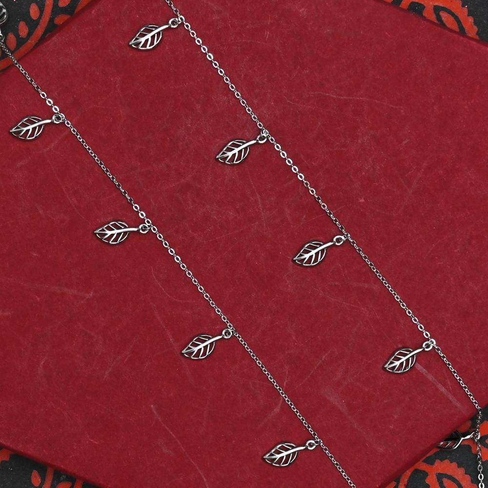 925 Pure Silver Multiple Charm Anklets -Ak1026 : AK1026
