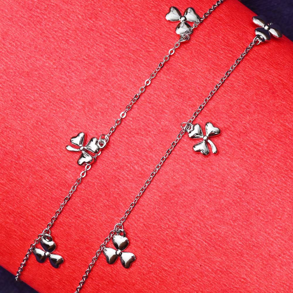 925 Pure Silver Multiple Charm Anklets -Ak1032 : AK1032