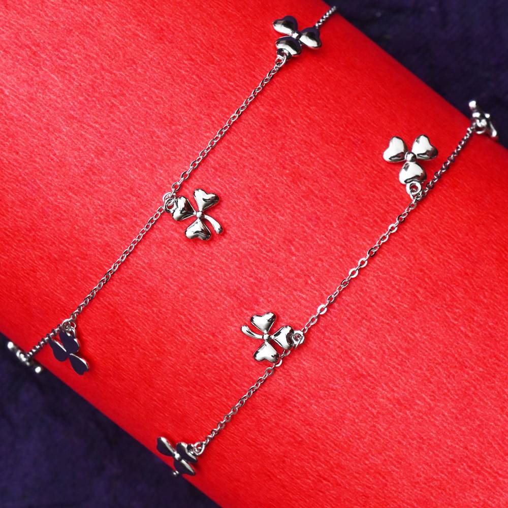 925 Pure Silver Multiple Charm Anklets -Ak1032 : AK1032