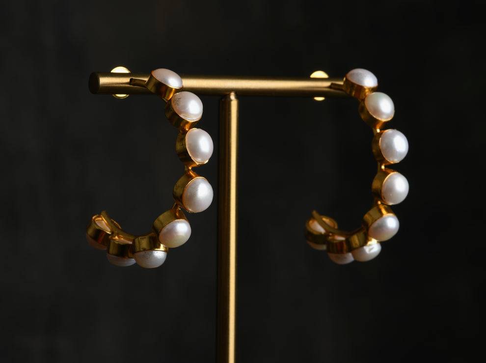 Emily Pearl Hoops : PRMBE06