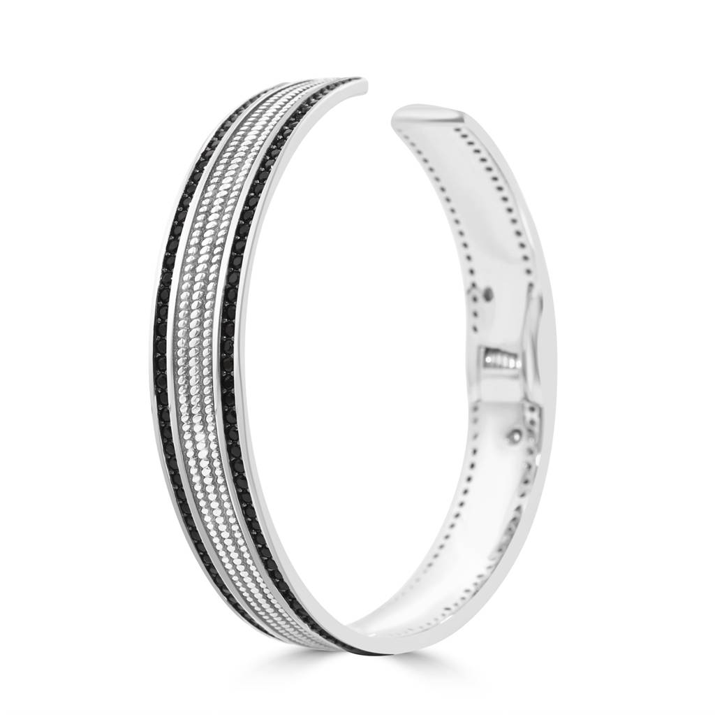 925 Pure Silver Men'S Cuff Bracelet : BR1073
