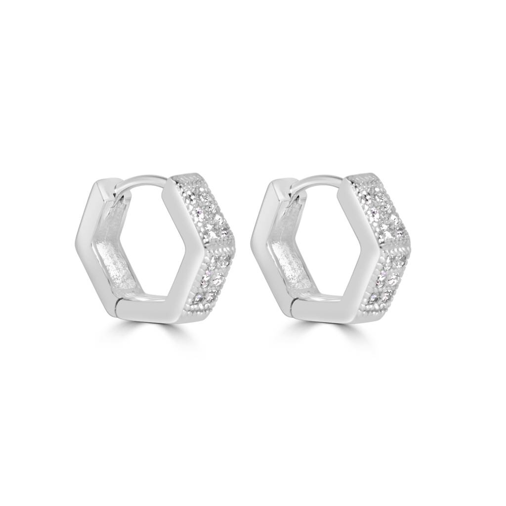 925 Pure Silver Classic Hoop Earrings : TWP1196