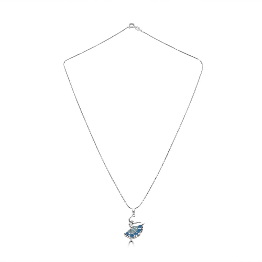 925 Pure Silver Dancing Queen Pendant : PEN1007