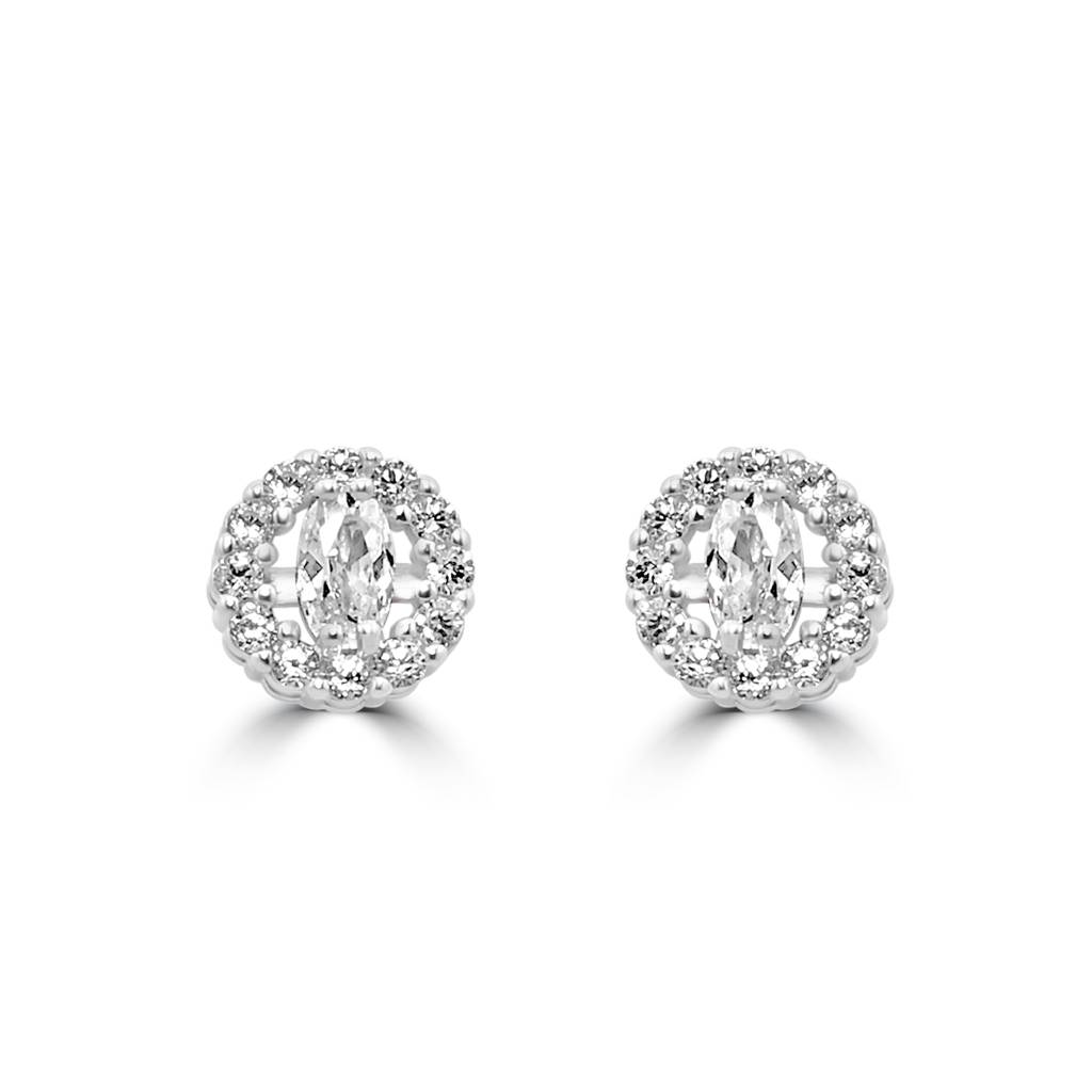 925 Pure Silver Stud Earrings : TWP1203